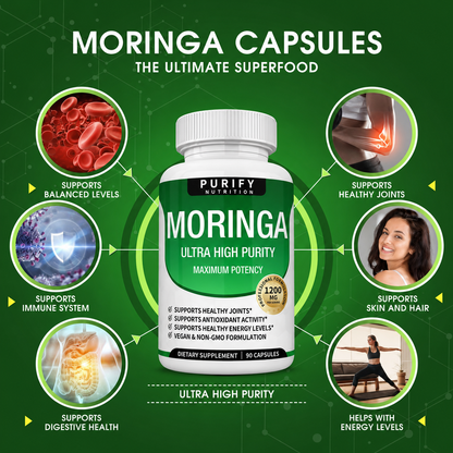 Purify Moringa Capsules 1200mg