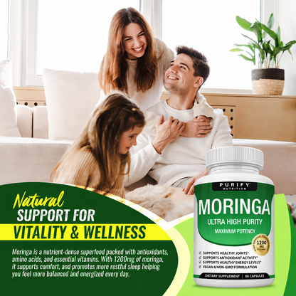 Purify Moringa Capsules 1200mg