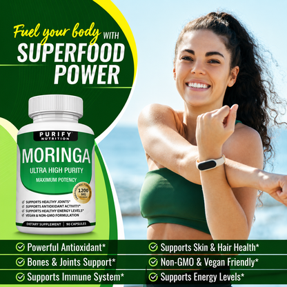 Purify Moringa Capsules 1200mg